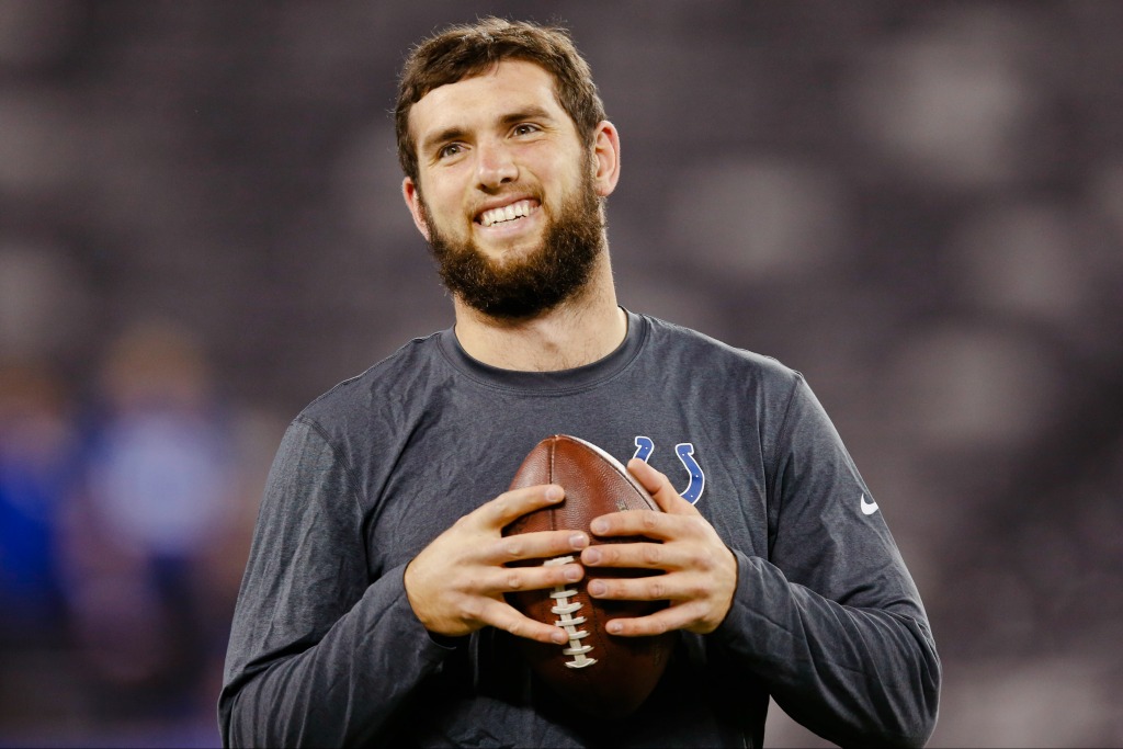 Indianapolis Colts quarterback Andrew Luck (AP Photo/Kathy Willens)