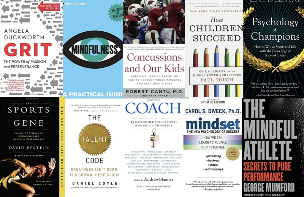 book covers of the 10 best books for sports parents